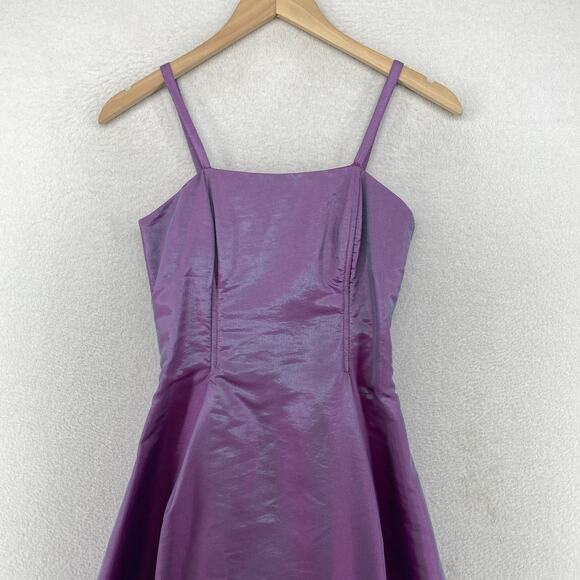 JESSICA MCCLINTOCK GUNNE SAX Dress XS Millennium 2000 Prom Gown Maxi Purple VTG - Picture 4 of 16